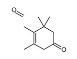 2-(2,6,6-trimethyl-4-oxocyclohexen-1-yl)acetaldehyde结构式