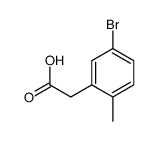 2-(5-Bromo-2-methylphenyl)acetic acid structure