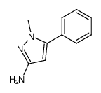 1-methyl-5-phenylpyrazol-3-amine结构式