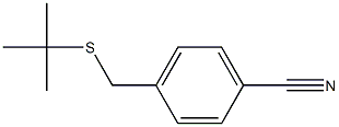 Benzonitrile, 4-[[(1,1-dimethylethyl)thio]methyl]- Structure