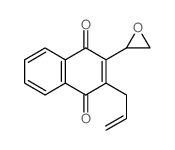 1,4-Naphthalenedione,2-(2-oxiranyl)-3-(2-propen-1-yl)- structure