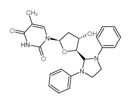 5'-deoxy-5'-(1,3-diphenyl-2-imidazolidinyl)thymidine Structure