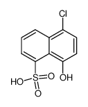 5-chloro-8-hydroxy-naphthalene-1-sulfonic acid结构式