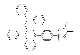 1,2-bis(diphenylphosphino)-3-<4-(diethoxymethylsilyl)phenoxy>propane Structure