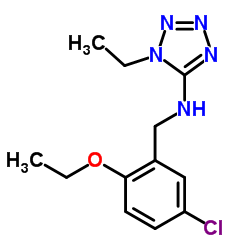 N-(5-Chloro-2-ethoxybenzyl)-1-ethyl-1H-tetrazol-5-amine结构式