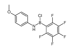 N-[chloro-(2,3,4,5,6-pentafluorophenyl)boranyl]-4-methoxyaniline Structure