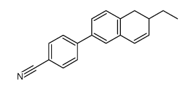 4-(6-ethyl-5,6-dihydronaphthalen-2-yl)benzonitrile结构式