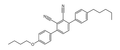 3-(4-butoxyphenyl)-6-(4-pentylphenyl)benzene-1,2-dicarbonitrile Structure