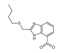 2-(butylsulfanylmethyl)-4-nitro-1H-benzimidazole Structure