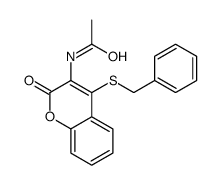 N-(4-benzylsulfanyl-2-oxochromen-3-yl)acetamide Structure