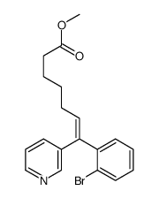 methyl 7-(2-bromophenyl)-7-pyridin-3-ylhept-6-enoate Structure