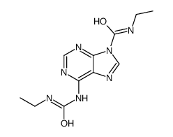 N-ethyl-6-(ethylcarbamoylamino)purine-9-carboxamide结构式