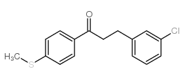 3-(3-CHLOROPHENYL)-4'-THIOMETHYLPROPIOPHENONE结构式