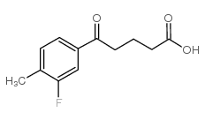 5-(3-FLUORO-4-METHYLPHENYL)-5-OXOVALERIC ACID Structure