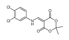 5-(((3,4-dichlorophenyl)amino)methylene)-2,2-dimethyl-1,3-dioxane-4,6-dione结构式