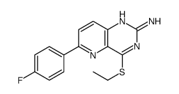 4-ethylsulfanyl-6-(4-fluorophenyl)pyrido[3,2-d]pyrimidin-2-amine Structure