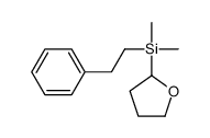 dimethyl-(oxolan-2-yl)-(2-phenylethyl)silane结构式