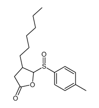 4-hexyl-5-(4-methylphenyl)sulfinyloxolan-2-one结构式