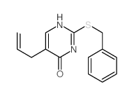 2-benzylsulfanyl-5-prop-2-enyl-3H-pyrimidin-4-one Structure