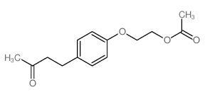 2-[4-(3-oxobutyl)phenoxy]ethyl acetate结构式