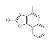 4-methyl-3H-[1,3]oxazolo[4,5-c]quinoline-2-thione结构式