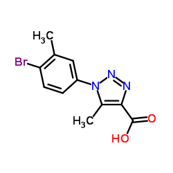 1-(4-Bromo-3-methylphenyl)-5-methyl-1H-1,2,3-triazole-4-carboxylic acid结构式