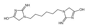 1,1'-(hexane-1,6-diyl)bis[2-amino-1,5-dihydro-4H-imidazol-4-one结构式