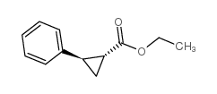 Cyclopropanecarboxylicacid, 2-phenyl-, ethyl ester, (1R,2R)-rel- Structure