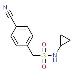 1-(4-Cyanophenyl)-N-cyclopropylmethanesulfonamide结构式