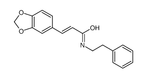 3-(1,3-benzodioxol-5-yl)-N-(2-phenylethyl)prop-2-enamide Structure