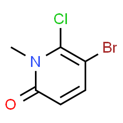 5-bromo-6-chloro-1-methylpyridin-2(1H)-one Structure