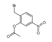 acetic acid 2-bromomethyl-5-nitrophenyl ester Structure