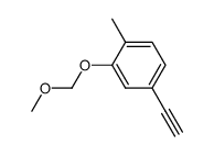 4-ethynyl-2-methoxymethoxy-1-methyl-benzene结构式