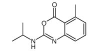 5-methyl-2-(propan-2-ylamino)-3,1-benzoxazin-4-one Structure