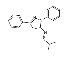 1,3-diphenyl-5-isopropylazo-2-pyrazoline Structure