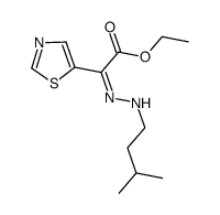 ethyl [(3-methylbutyl)hydrazono]thiazol-5-ylacetate结构式