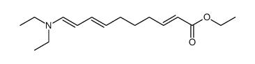 (2E,7E,9E)-10-Diethylamino-deca-2,7,9-trienoic acid ethyl ester结构式