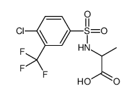 ALANINE, N-[[4-CHLORO-3-(TRIFLUOROMETHYL)PHENYL]SULFONYL]- structure