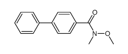 biphenyl-4-(N-methoxy-N-methyl)carboxamide结构式