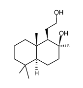 (+/-)-(1α,2β,4aβ,8aα)-decahydro-2-hydroxyl-2,5,5,8a-tetramethyl-1-naphthaleneethanol结构式