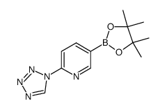 5-(4,4,5,5-tetramethyl-1,3,2-dioxaborolan-2-yl)-2-(1H-tetrazol-1-yl)pyridine Structure