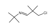 N-(3-chloro-2,2-dimethyl-1-propylidene)t-butylamine结构式