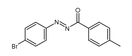 (4-bromo-phenyl)-p-toluoyl-diazene Structure