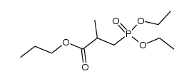 β-diethoxyphosphoryl-isobutyric acid propyl ester结构式