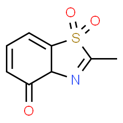 4(3aH)-Benzothiazolone,2-methyl-,1,1-dioxide(9CI)结构式