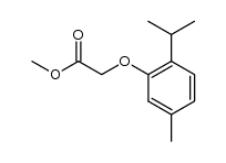 (2-isopropyl-5-methyl-phenoxy)-acetic acid methyl ester Structure