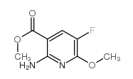 3-Pyridinecarboxylicacid,2-amino-5-fluoro-6-methoxy-,methylester(9CI)结构式