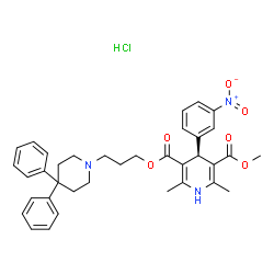 (S)-(+)-Niguldipine hydrochloride结构式