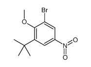 1-BROMO-3-(TERT-BUTYL)-2-METHOXY-5-NITROBENZENE Structure