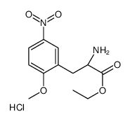 ethyl (2S)-2-amino-3-(2-methoxy-5-nitrophenyl)propanoate,hydrochloride Structure